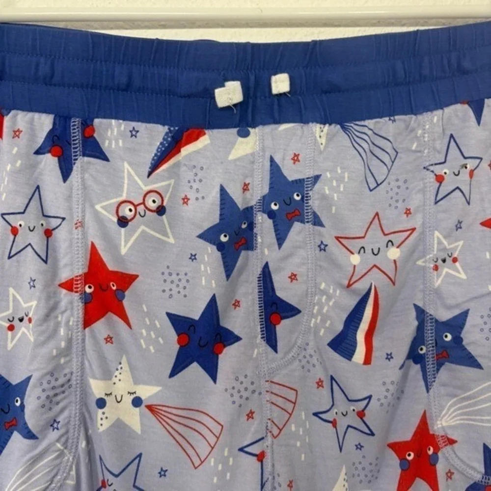 Little Sleepies 4th of July Women's Sleep Shorts Organic Bamboo Size XL
